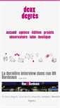 Mobile Screenshot of deuxdegres.net