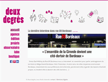 Tablet Screenshot of deuxdegres.net